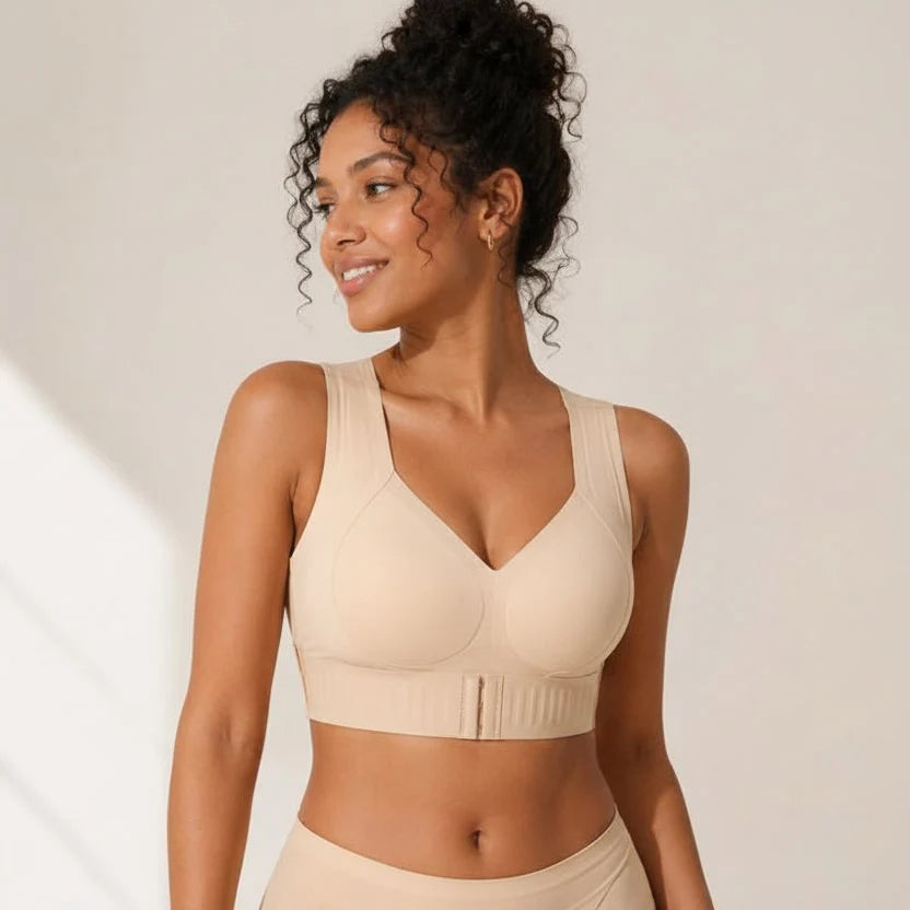 Brassière Maintien — sans armatures, agrafage avant
