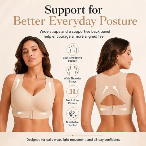 Brassière Maintien — sans armatures, agrafage avant
